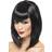 Smiffys Vamp Wig Black Short with Fringe