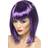 Smiffys Vamp Wig Purple Short with Fringe