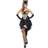 Smiffys Burlesque Kitty Costume with Corset & Skrt