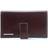 Piquadro Blue Square Wallet 15cm - Mahogany