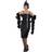 Smiffys Flapper Costume Black with Long Dress