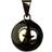 Babylonia Bola Feet Pendant - Gold/Black