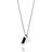 Efva Attling Freedom & Fortune Silver Pendant Necklace w. Onyx - 45cm