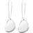 Efva Attling Rose Petal Earrings - Silver