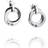 Efva Attling Twosome Earrings - Silver