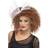 Smiffys 80's Wild Child Wig Brown