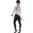 Smiffys Sequin Tailcoat Jacket Ladies Silver