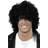 Smiffys Afro Wet Look Wig Black