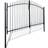 vidaXL Double Door Fence Gate with Spear Top 300x200cm