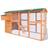 vidaXL Chicken Coop Wood 116"x64.2"x67"