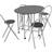 vidaXL 243902 Matgrupp, 1 Bord inkl. 2 Stolar