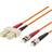 DeLock Duplex Multimode OM1 62.5/125 ST - SC LSZH 3m
