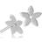 Izabel Camille Magnolia Earrings - Silver
