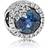 Pandora Blue Dazzling Snowflake Charm - Silver/Blue/Transparent