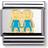 Nomination Composable Classic Link Brothers Charm - Silver/Gold/Blue