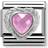 Nomination Composable Classic Heart-shaped Faceted Charm - Silver/Pink