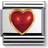 Nomination Composable Classic Link Heart Charm - Silver/Gold/Coral