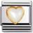 Nomination Composable Classic Link Heart Charm - Silver/Gold/Mother of Pearl
