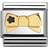 Nomination Composable Classic Link Bow With Black Star Charm - Silver/Gold/Black