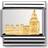 Nomination Composable Classic Link Monuments Big Ben Charm - Silver/Gold