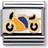 Nomination Composable Classic Link Motorcycling Charm - Gold/Silver/Blue
