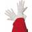 Smiffys Santa Gloves White