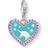 Thomas Sabo Charm Club Heart with Unicorn Charm Pendant - Silver/Turquoise/Pink/White