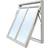 Effektfönster AVFP Aluminium, PVC-U Vridfönster 3-glasfönster 120x90cm