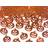 PartyDeco Confetti Metallic Pumpkins Orange