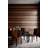 Cole & Son Tapete Carousel Stripe von Charcoal Reds brun