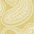 Cole & Son Tapete Rajapur Flock von Yellow White gelb