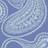 Cole & Son Tapete Rajapur Flock von Hyacinth White blau