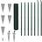 vidaXL Set Spike Euro Fence 170cmx10m