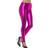 Smiffys 80's Metallic Disco Leggings Pink