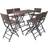 vidaXL 42877 Matgrupp, 1 Bord inkl. 6 Stolar