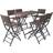 vidaXL 42877 Patio Dining Set, 1 Table incl. 6 Chairs