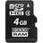 GOODRAM M40A MicroSDHC Class 4 15/4Mb/s 4GB+Adapter