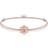 Thomas Sabo Little Secret Lotus Flower Bracelet - Beige/Rose Gold/White