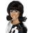 Smiffys 60's Flick-Up Wig Black