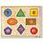 Melissa & Doug Deluxe Jumbo Knob Wooden Puzzle Geometric Shapes 8 Pieces