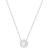 Swarovski Sparkling Dance Round Necklace - Silver/White