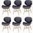 vidaXL 271949 6-pack Köksstol 81cm 6st