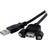 StarTech Panel Mount USB A-USB A 2.0 M-F 0.6m