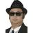 Smiffys Blues Brothers Men's Fedora Hat Black