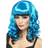 Smiffys Tainted Garden Stricken Angel Wig Blue & Black