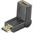 MicroConnect 90° Angled HDMI - HDMI M-F Adapter