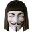 Bristol Novelty V for Vendetta Card Face Mask