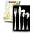 F&H COM Children's Cutlery Zoo 4pcs