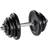 tectake Single Cast Iron Dumbbell 25kg