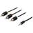 Deltaco 3.5mm - 3RCA 10m